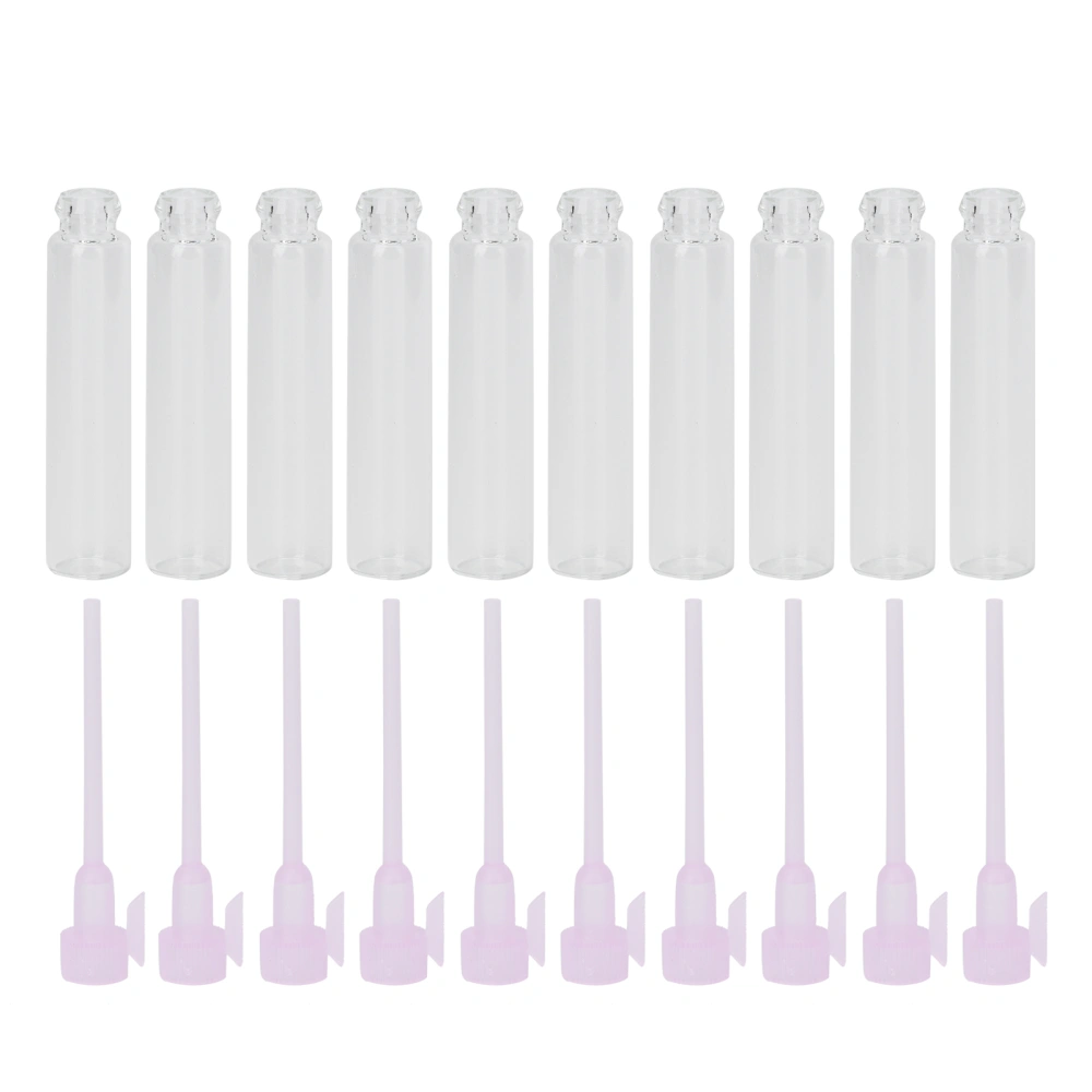 10pcs Mini Perfume Sniffing Spray Bottles Mist Sprayer Empty Stay Tube Bottles 2mlPink