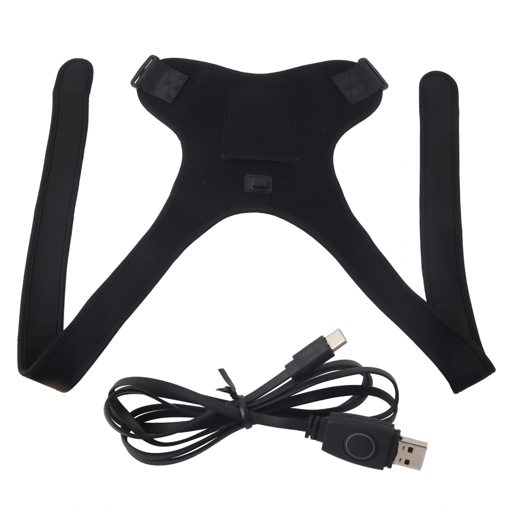 Heating Back Straightener Intelligent Temperature Control Carbon Fiber Heating Adjustable Back Brace for Treatment