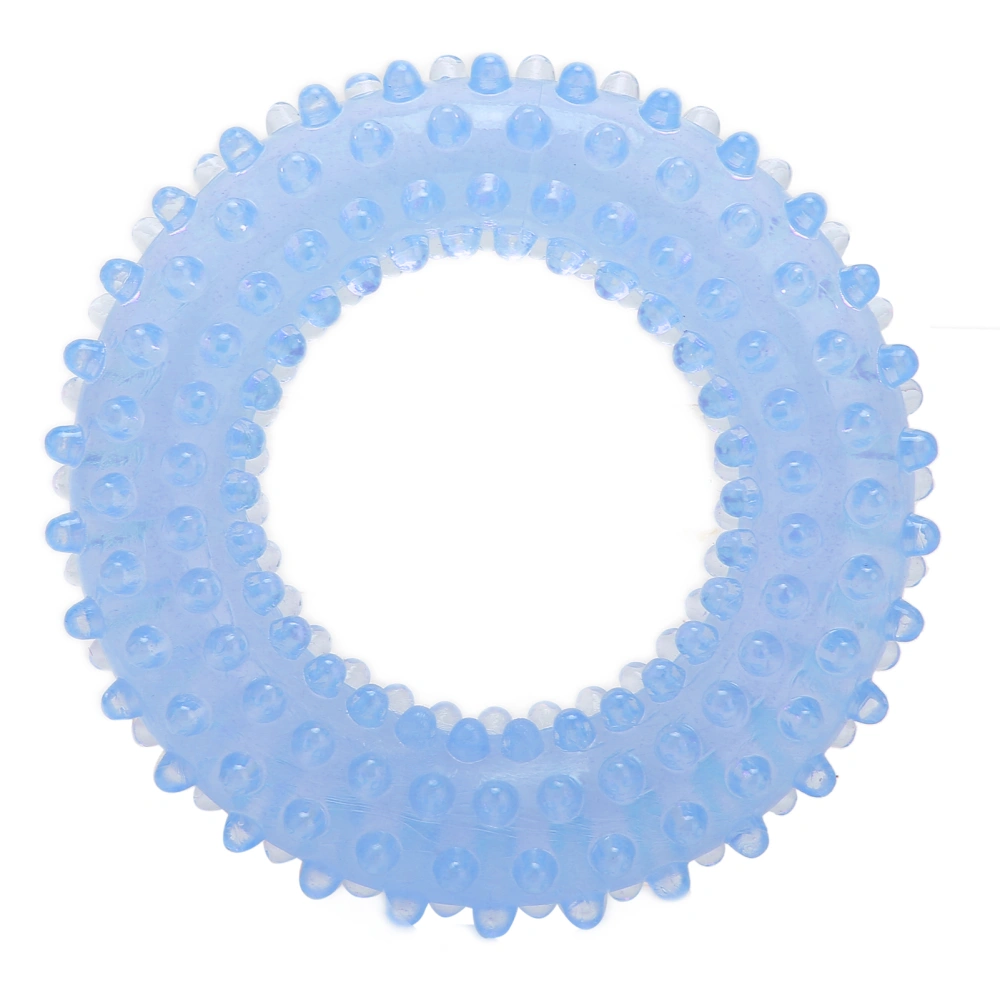 Finger Strengthener Annular Design Protruding Dot Design Good Elasticity Rehabilitation Grip for Office HomeBlue