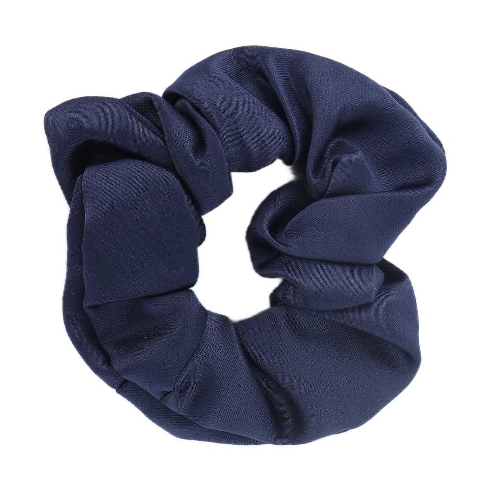 Elastic Hair Scrunchies Pure Color Soft Cloth Hair Bands Scrunchies Hair Accessories for GirlsDark Blue