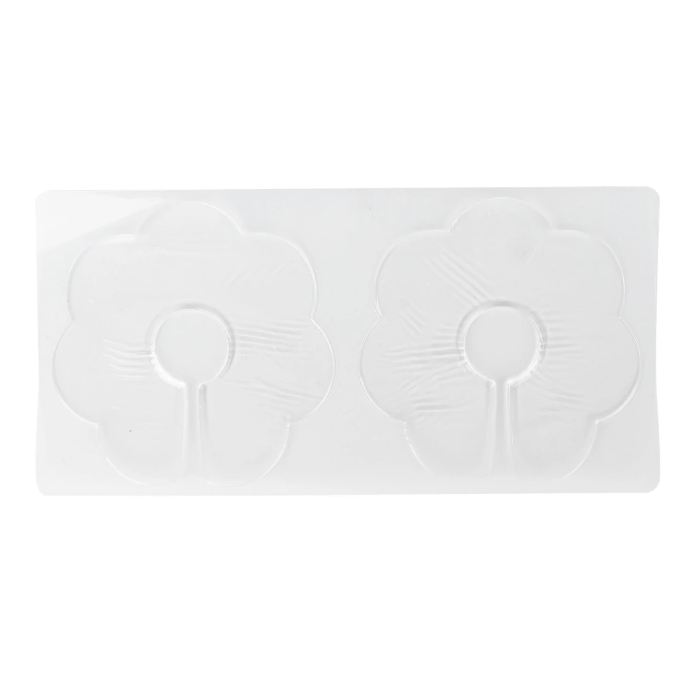 2pcs Flower Shaped Silicone Chest Wrinkle Pad Household Reusable Chest Anti Wrinkle Patch