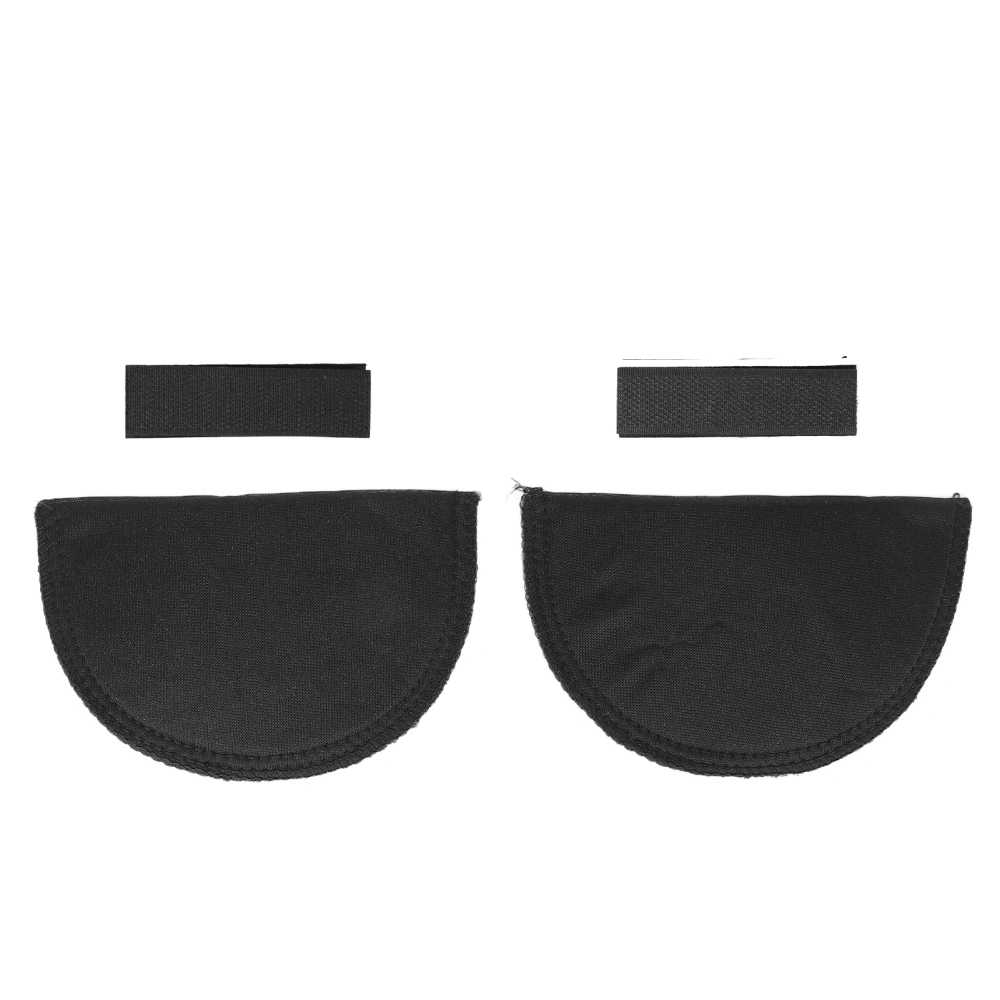 Shoulder Pads Soft Sponge Comfortable Anti Slip Reusable Thicken Shoulder Pads for Clothing Black