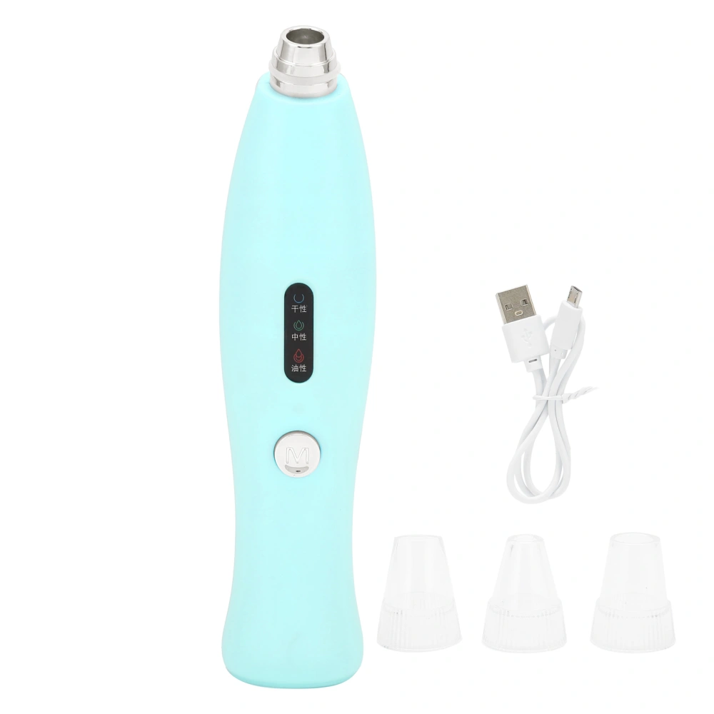 Electric Blackhead Removal Suction Instrument Portable Household Facial Pores Acnes CleanerGreen