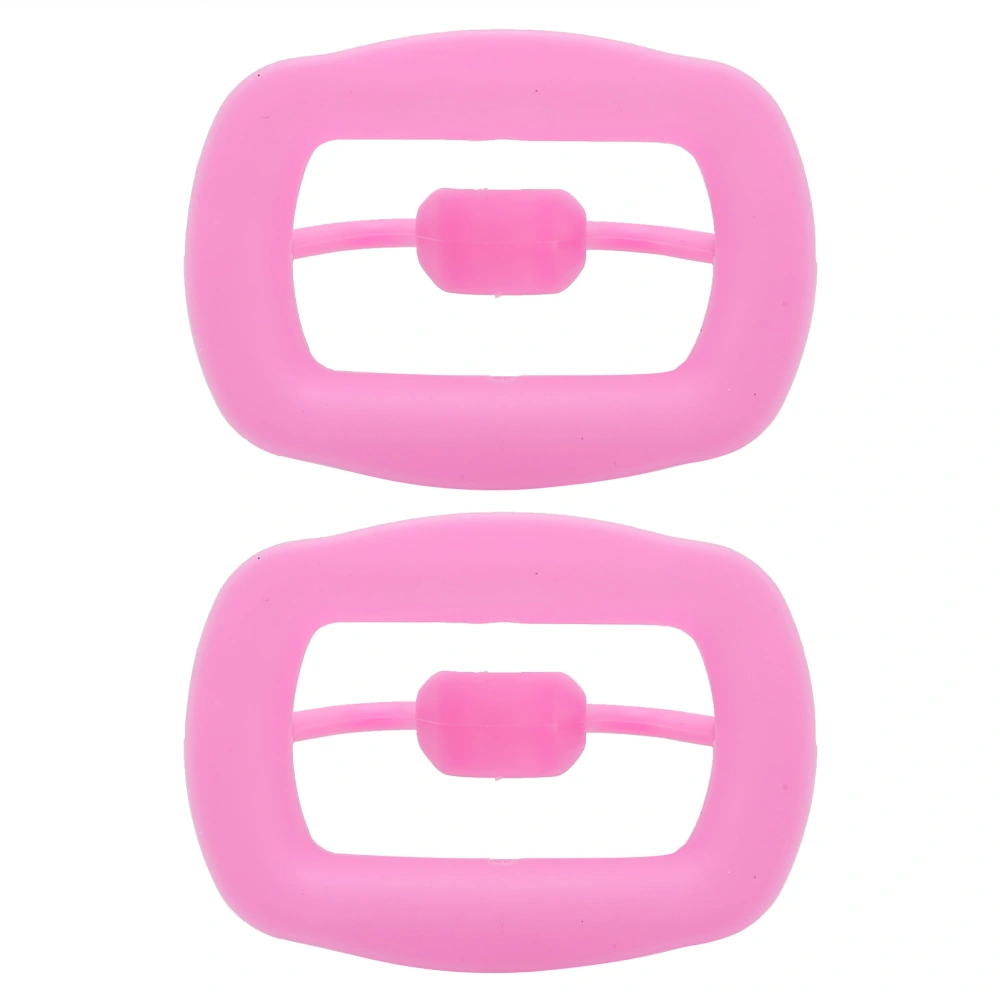 2pcs Silicone Cheek Retractor Reusable Portable Dental Mouth Opener for Oral InspectionPink