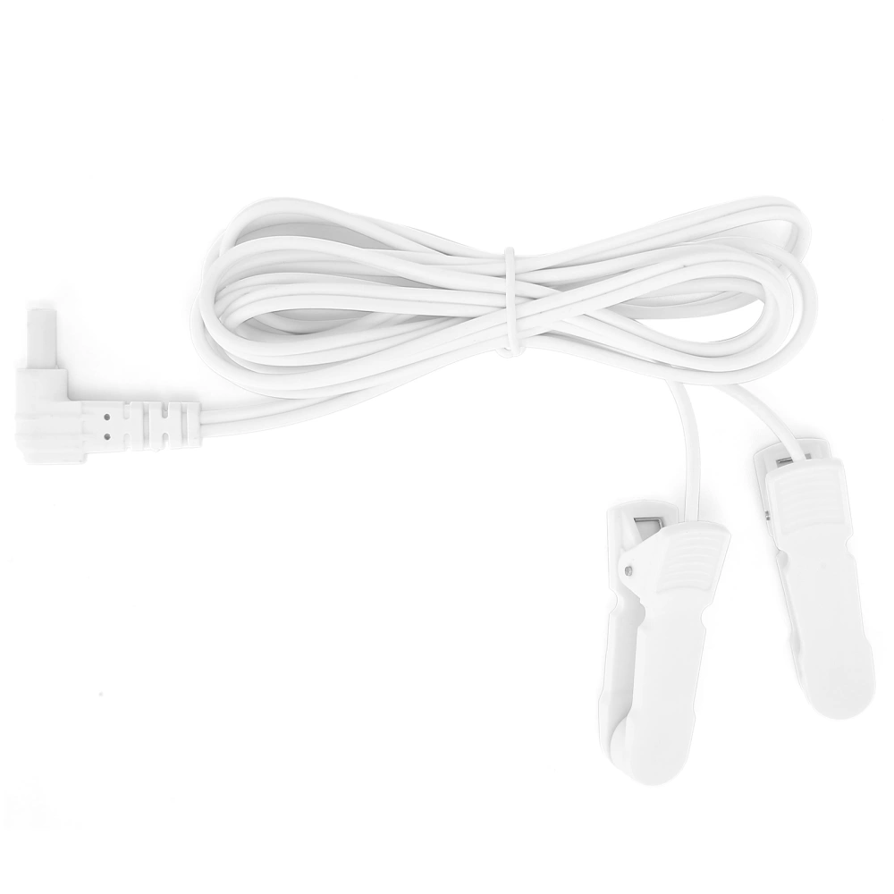 TENS Wire Ear Clip 2.35mm TENS Electrode Connecting Cable Lead Ear Clip for Digital Massage Machine