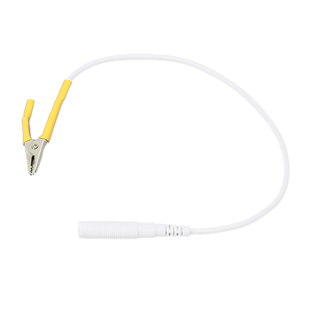 Alligator Clip Clamp Test Lead Cable Electrode Accessories for Electronic AcupunctureYellow