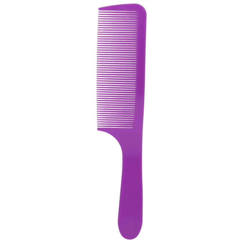 Comb Hair Plastic Curved Detangling Haircutting Combs Fine Teeth for Salon Household BarberPurple