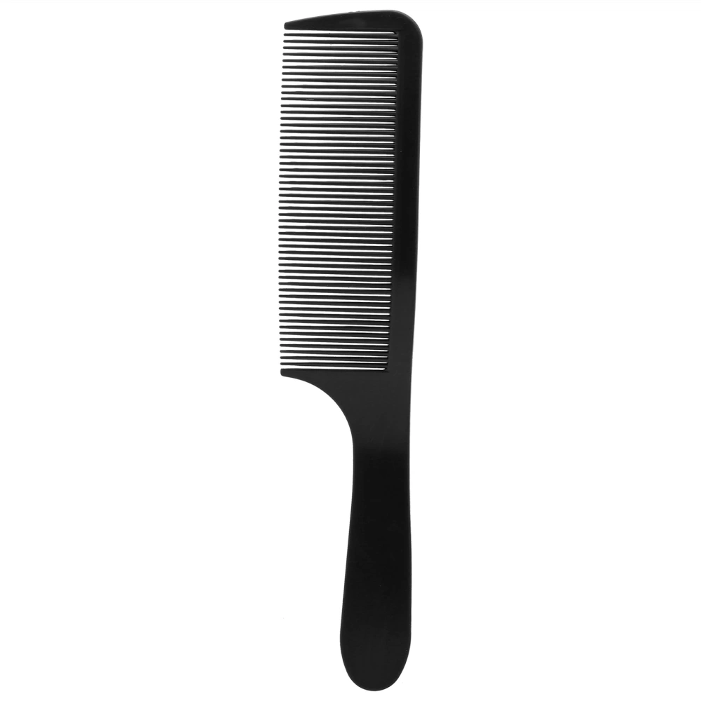 Comb Hair Plastic Curved Detangling Haircutting Combs Fine Teeth for Salon Household BarberBlack