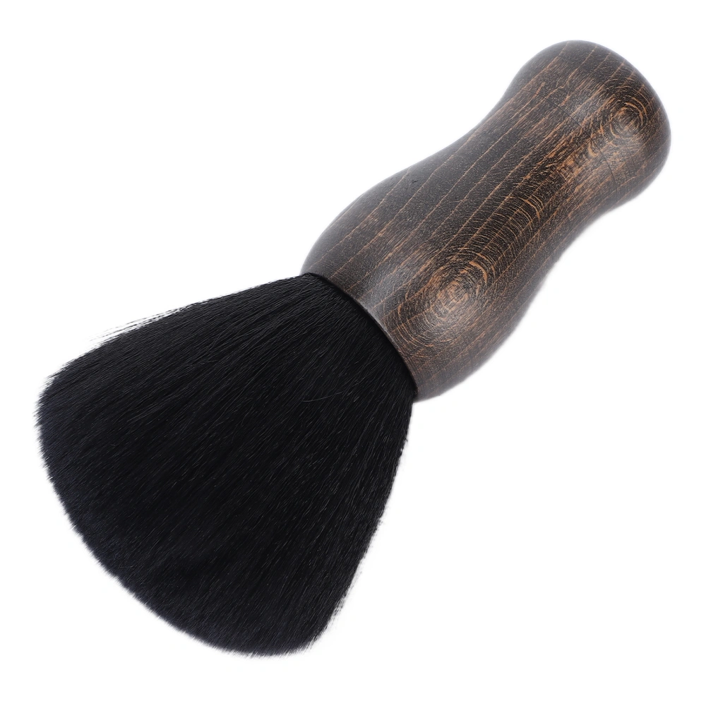 Broken Hair Sweep Cleaning Brush Hair Salon Portable Wooden Handle Neck Dust Brush