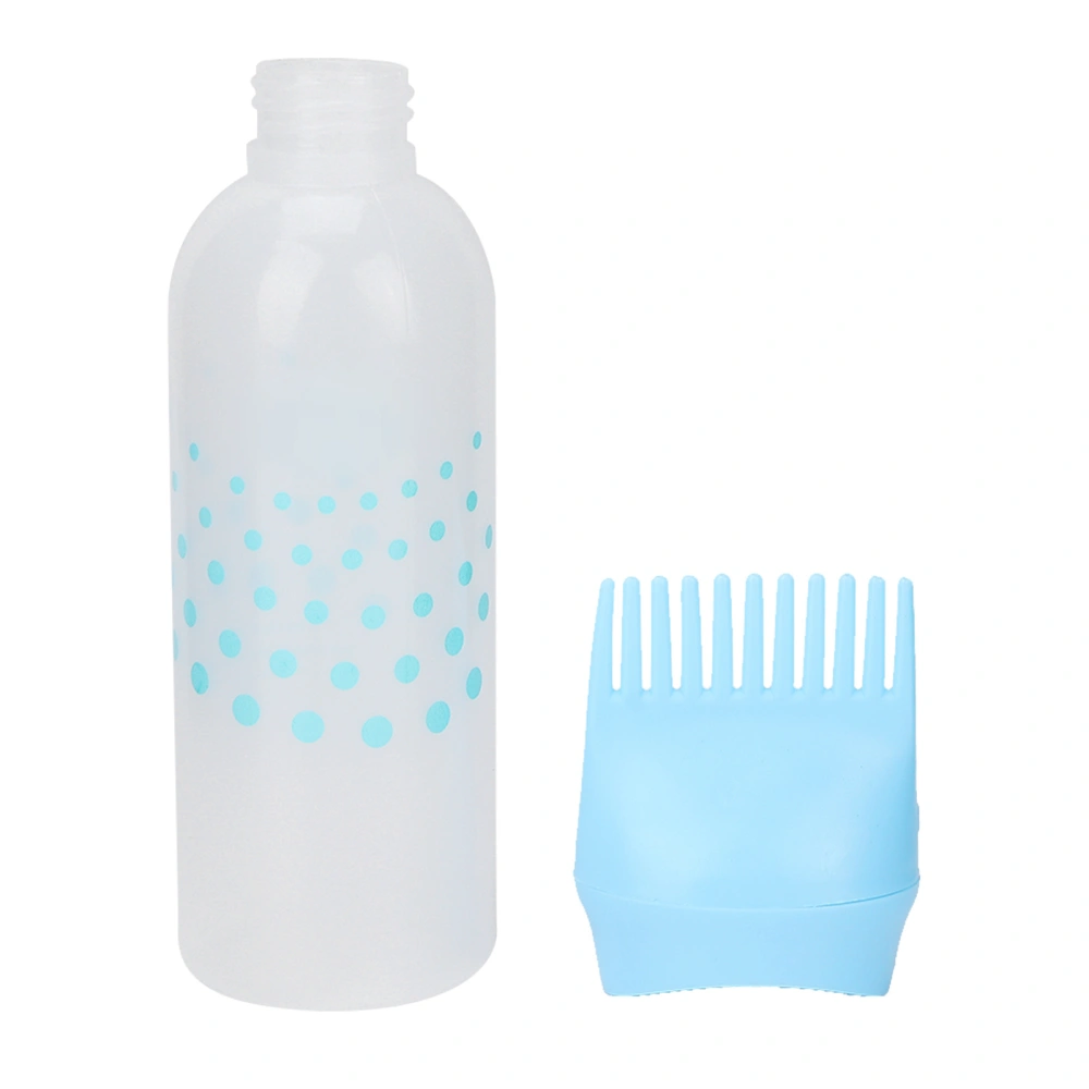 Refillable Shampoo Applicator Bottle Blue Hair Washing Squeeze Bottle for Hair Salon