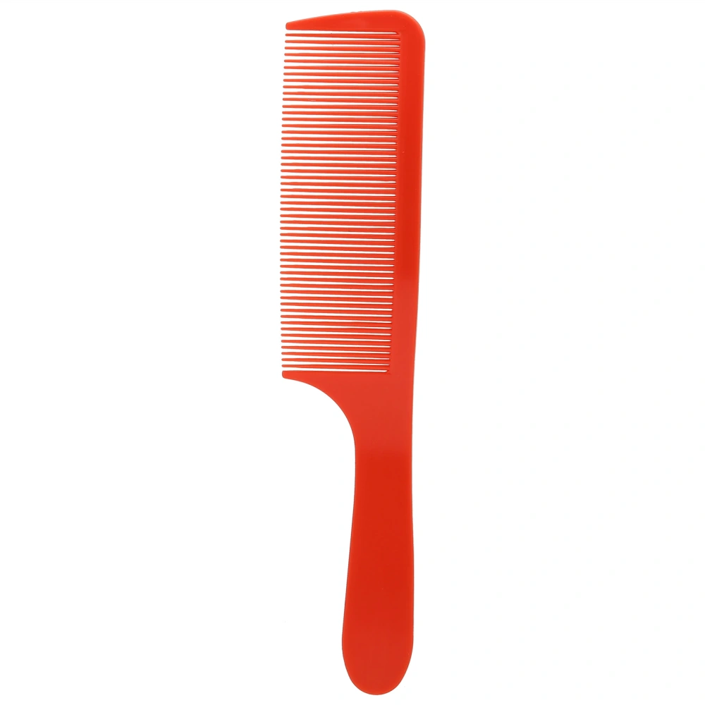 Comb Hair Plastic Curved Detangling Haircutting Combs Fine Teeth for Salon Household BarberRed