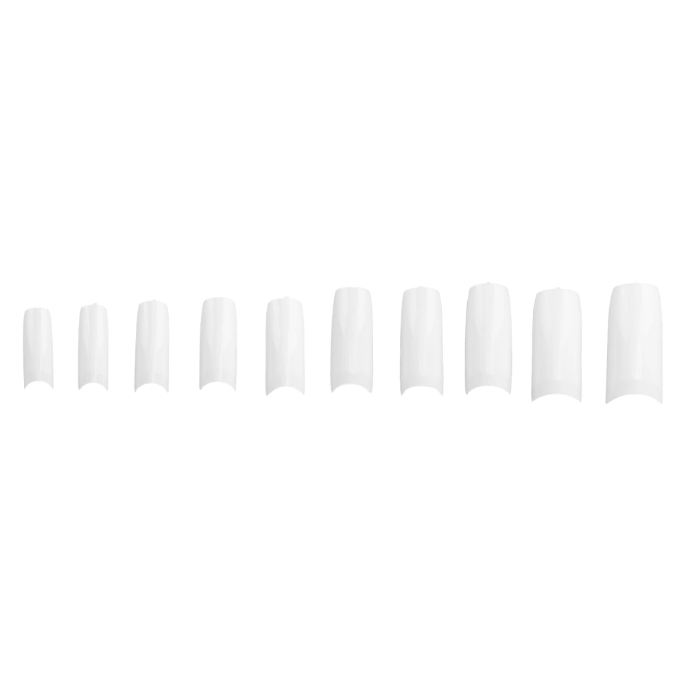 10pcs Professional Nail Tip Home Salon Portable Women Fake False Nail Set Manicure ToolN5346-01 White