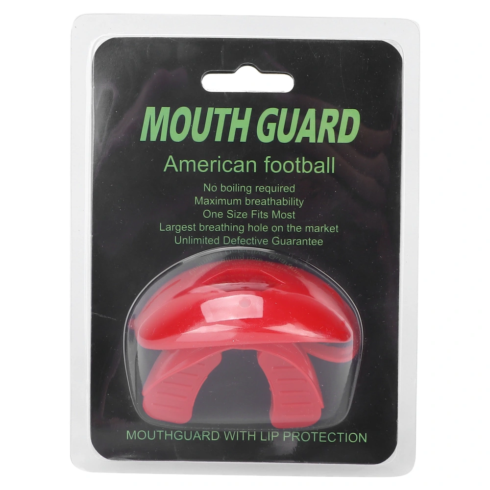 Shock Mouth Guard Flavored Mouth Guard Sports Mouthguard Football Lacrosse Hockey BasketballRed