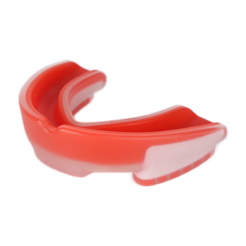 Sports Mouth Guard Football Shock Mouth Guards EVA Athletic Mouth Guards for AdultsRed White