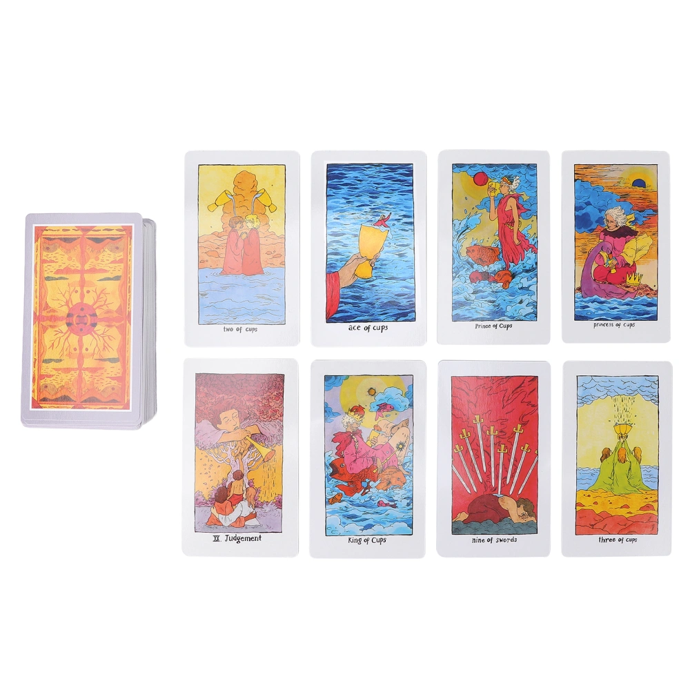 Party Future Telling Tarot Card Deck Portable Unique Funny Fate Divination Card Board Game Gift