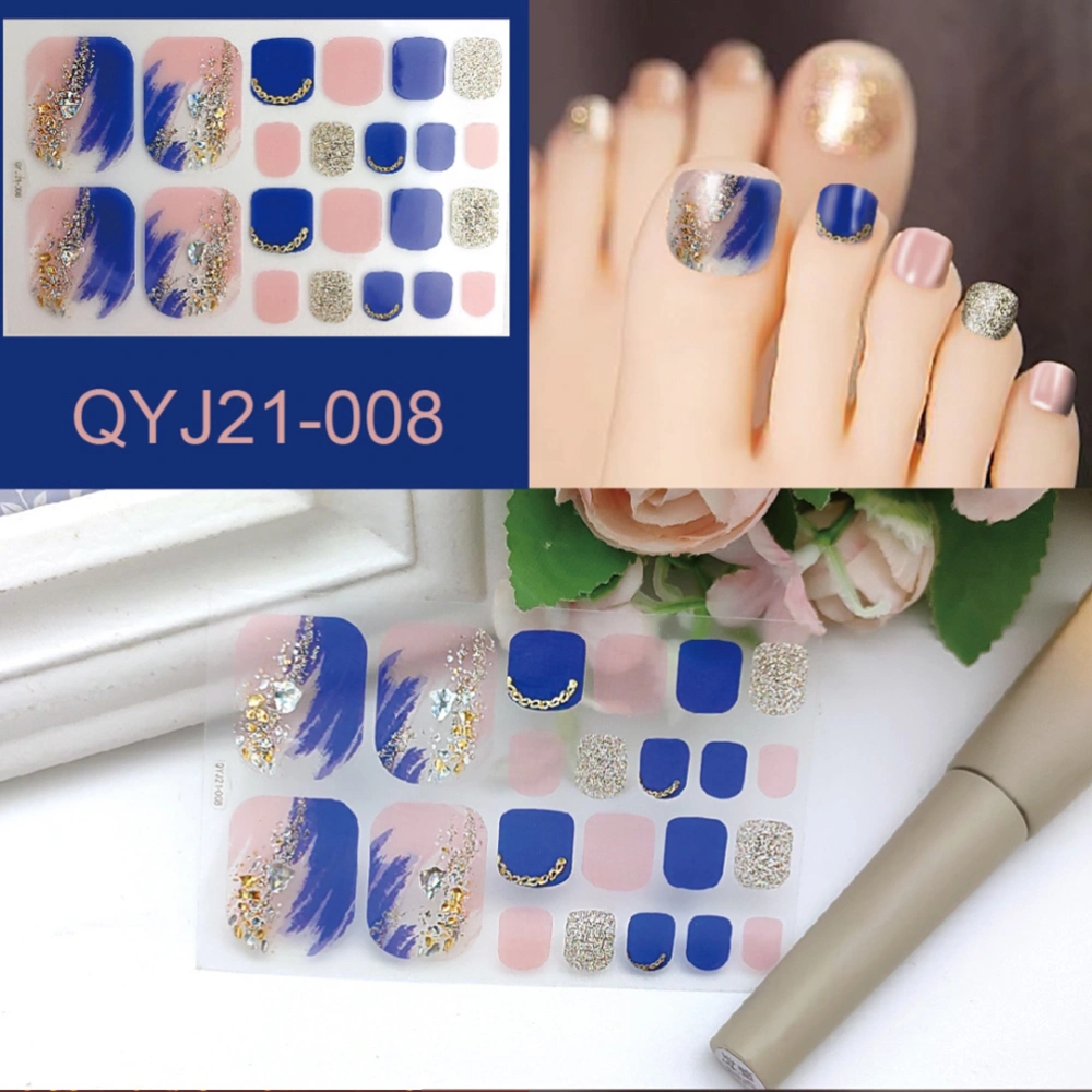 Toe Nail Sticker Full Wraps Polish Stickers Nail Art Stickers for Women Girls Nails Art Decorations