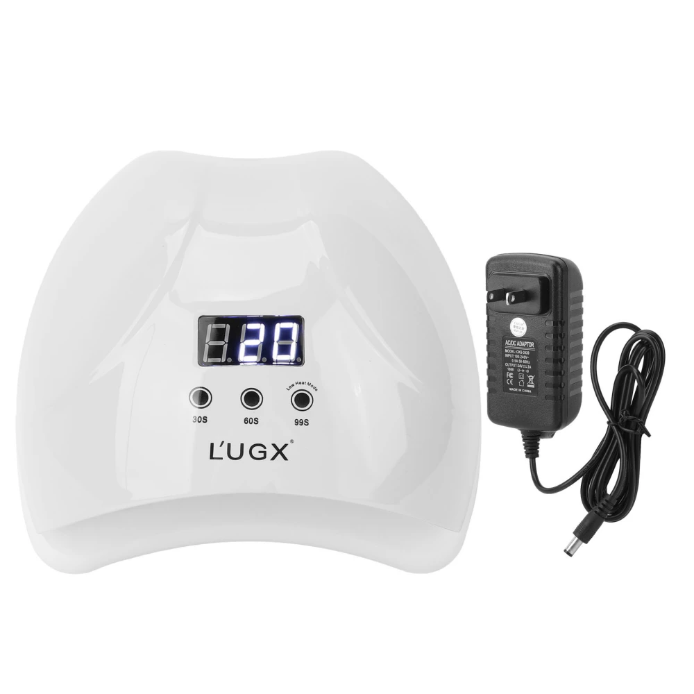 Fast Professional Nail Dryer LED Lamp Nail Phototherapy Gel Polish Curing 48W 100‑240VWhite US Plug