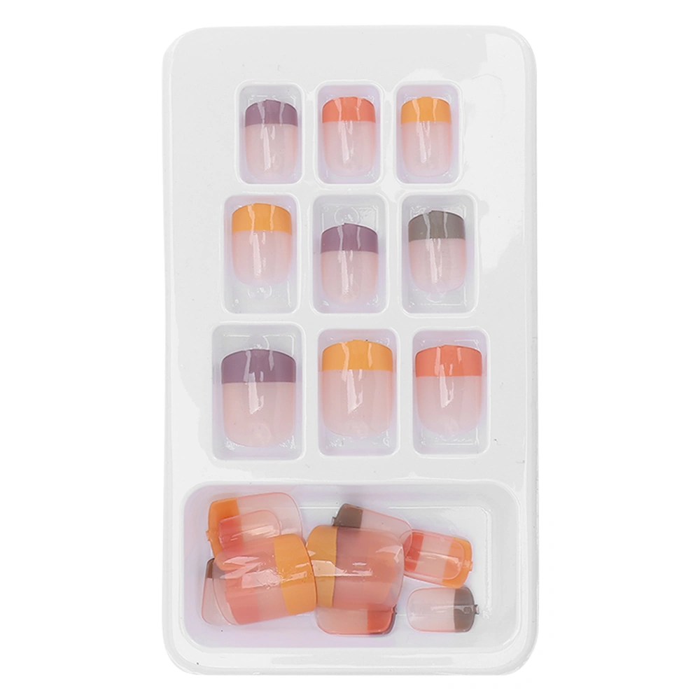 24pcs False Nail Tips Set Detachable Fashionable Full Cover Press On Fake Nails Art TipsP135