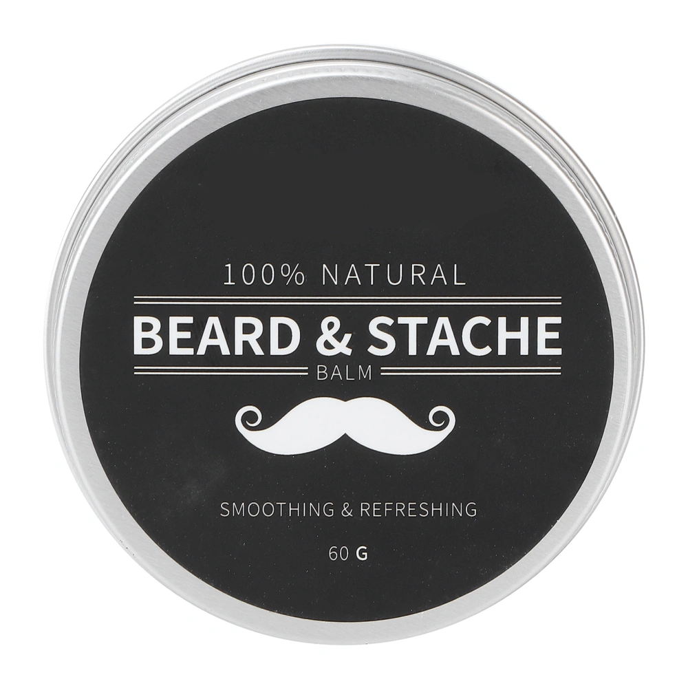 Beard Wax Cream Male Facial Moustache Grooming Care Cream Conditioner for Men 60g