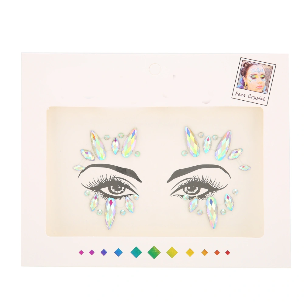 Eyebrow Face False Jewels Temporary Stick Makeup Face Rhinestones Gems Festival Holiday