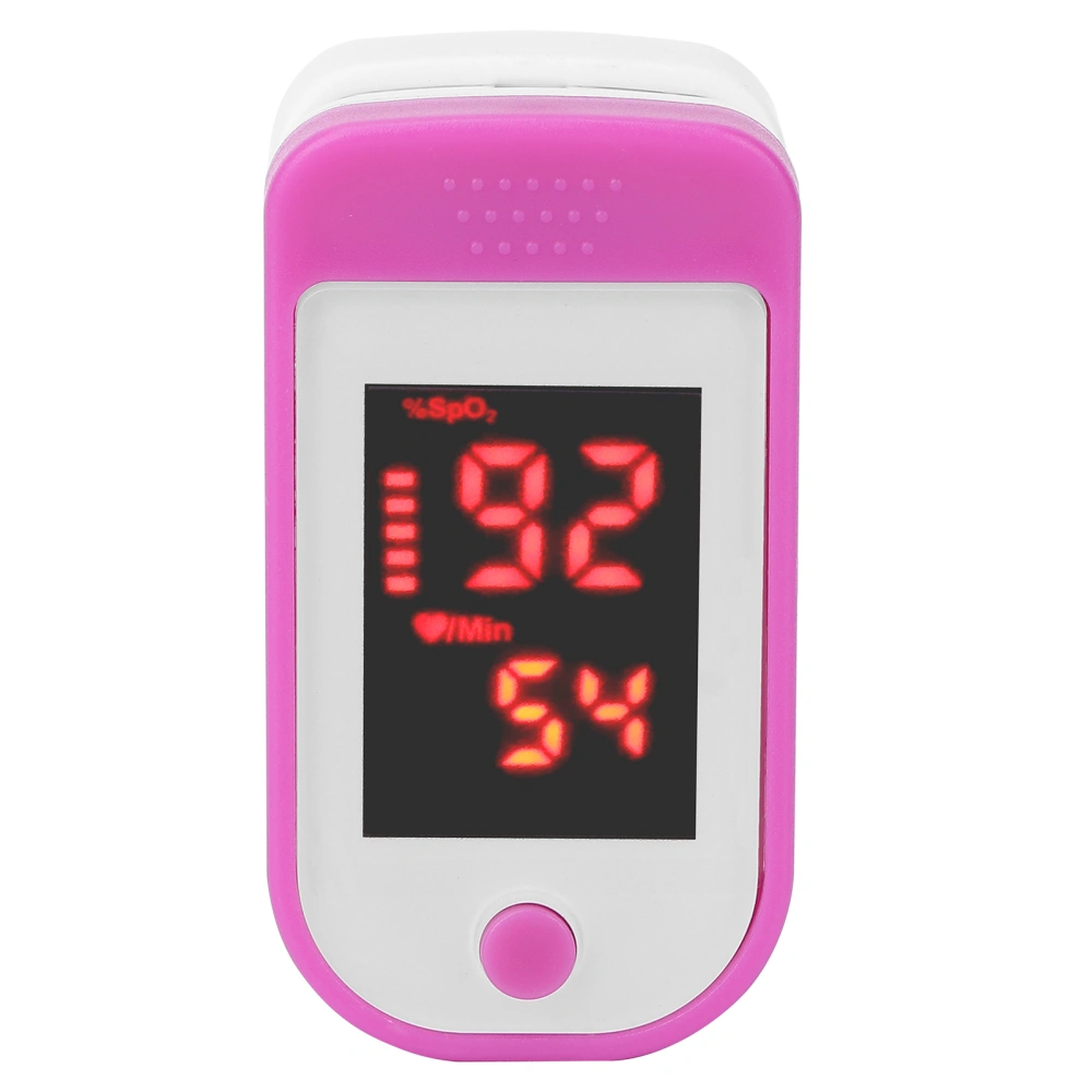 Finger Pulse Oximeter Blood Oxygen Meter Monitor Sensor Fingertip SpO2 Measure Oxygen Saturation MonitorPurple