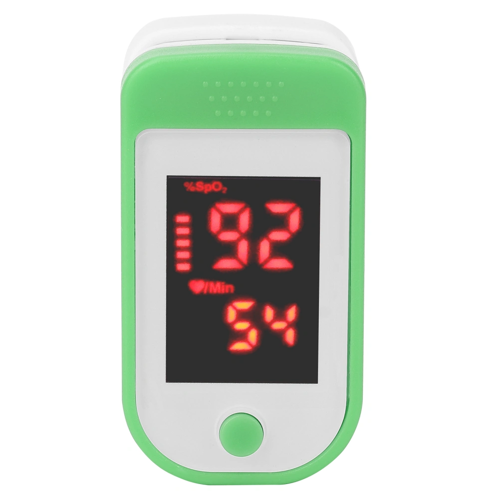 Finger Pulse Oximeter Blood Oxygen Meter Monitor Sensor Fingertip SpO2 Measure Oxygen Saturation MonitorGreen