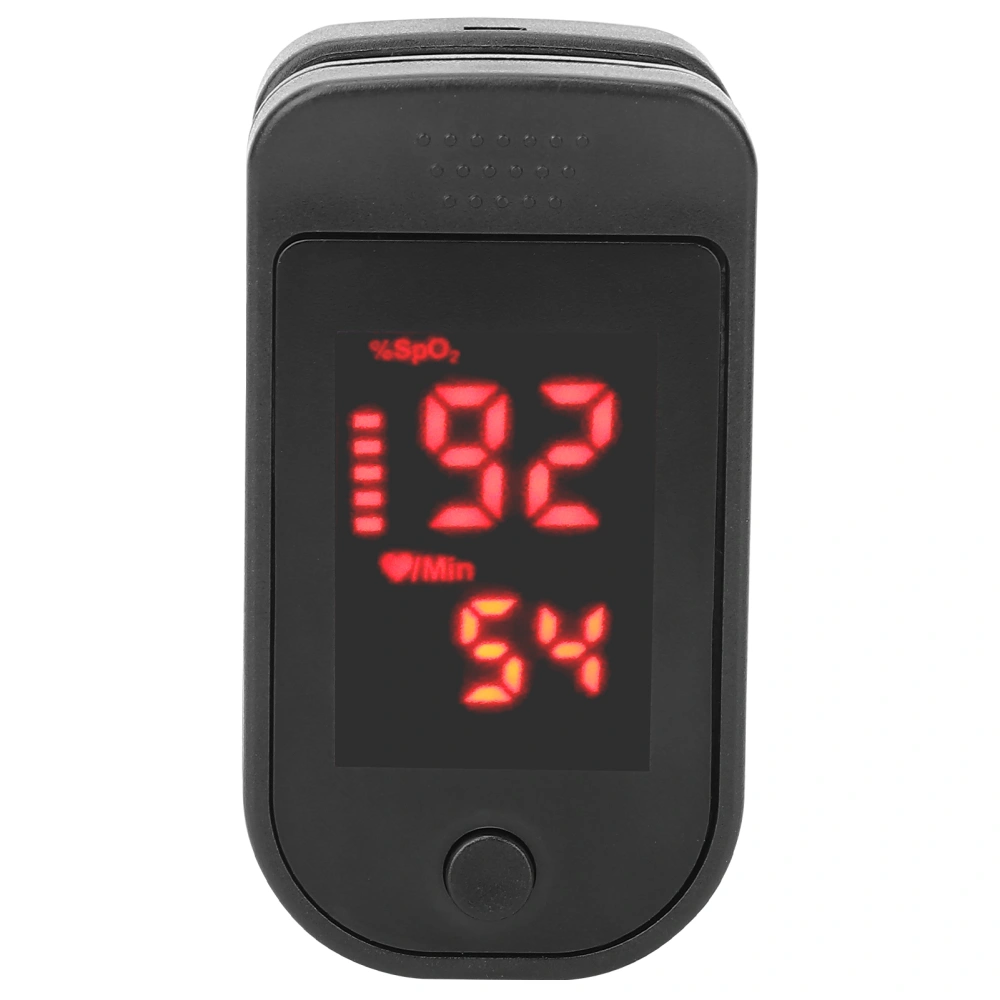 Finger Pulse Oximeter Blood Oxygen Meter Monitor Sensor Fingertip SpO2 Measure Oxygen Saturation MonitorBlack