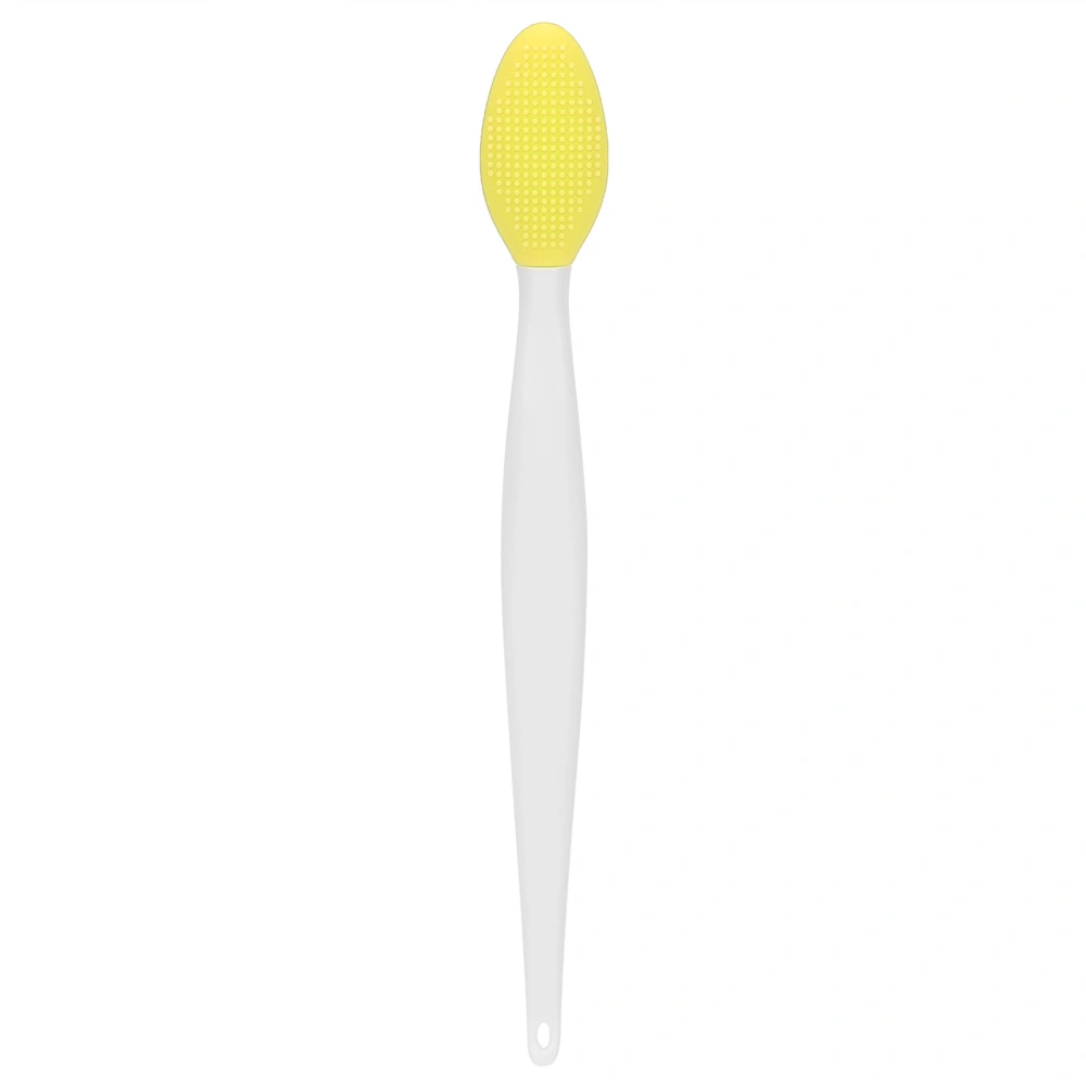 Soft Silicone Nose Cleansing Brush Deep Cleaning Double Sided Exfoliating Lip BrushYellow