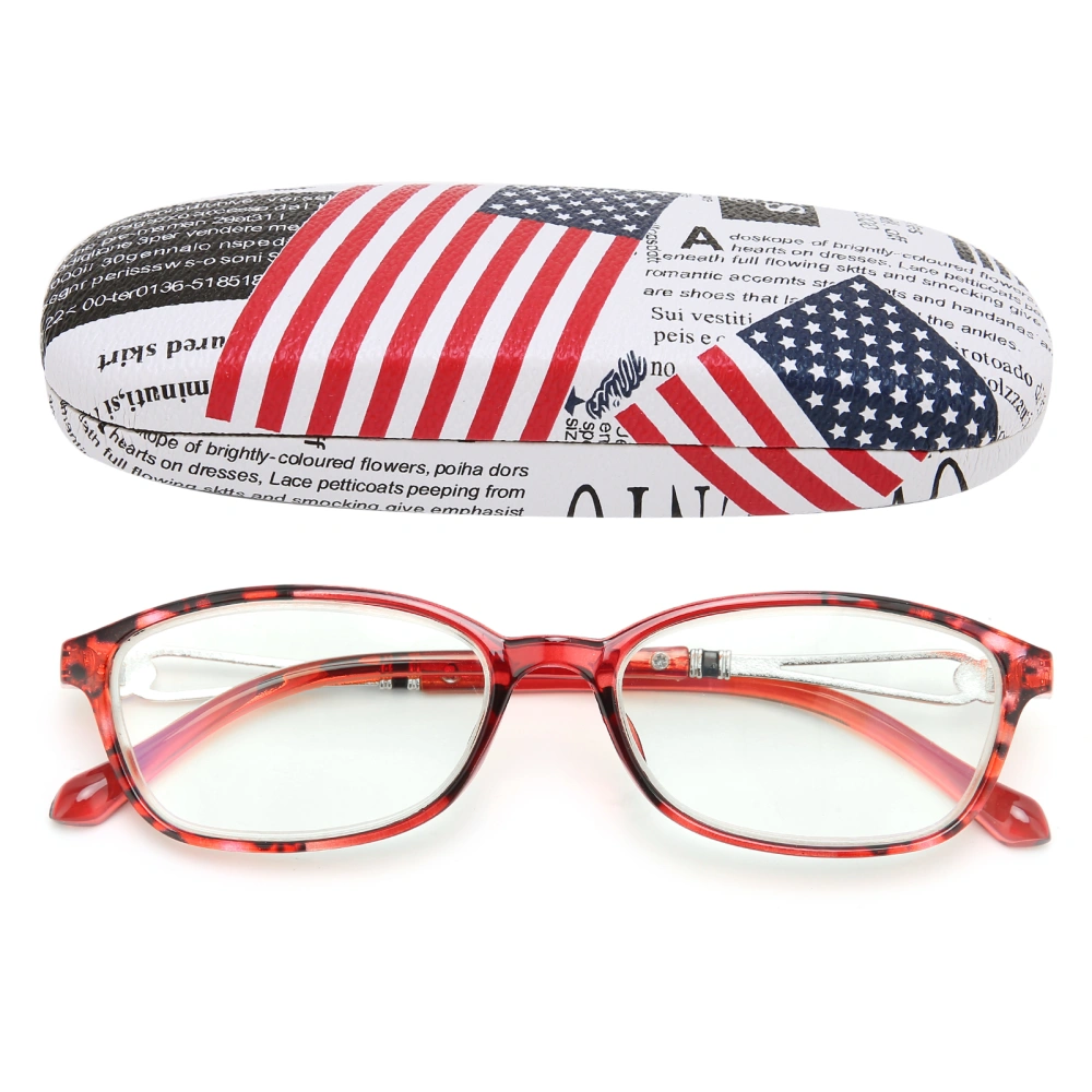 Fashionable Reading Glasses Blue Light Blocking High Light Transmittance Glasses for Elder+350