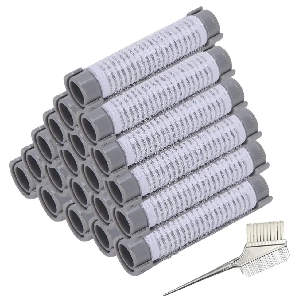 20PCS Perm Bars Hair Hairdresser Styling Tools Plush Lock Hair Designs Hair Rollers Great Gift for Women and Girls