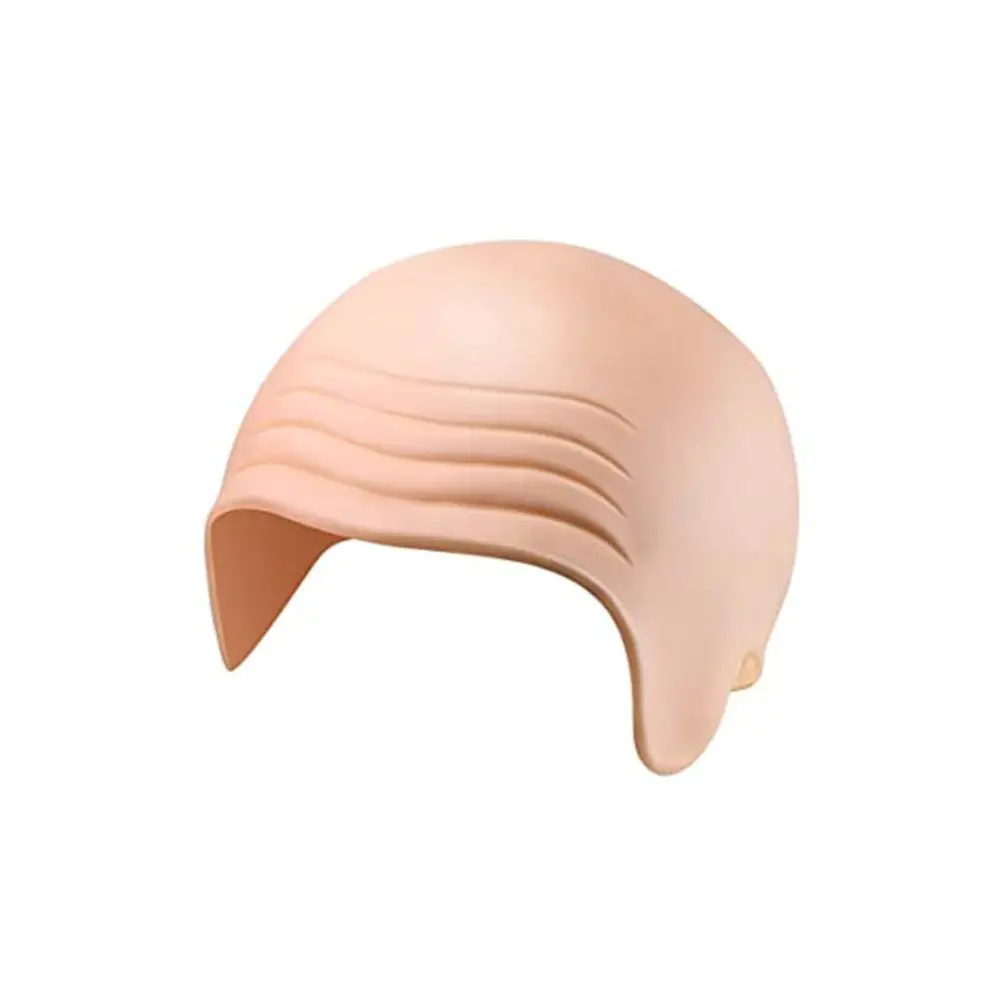 Latex Bald Hat Head Wig Hat Thick Bald Cosplay Hat Fancy Dress Makeup Costume for Children Adults Halloween Party