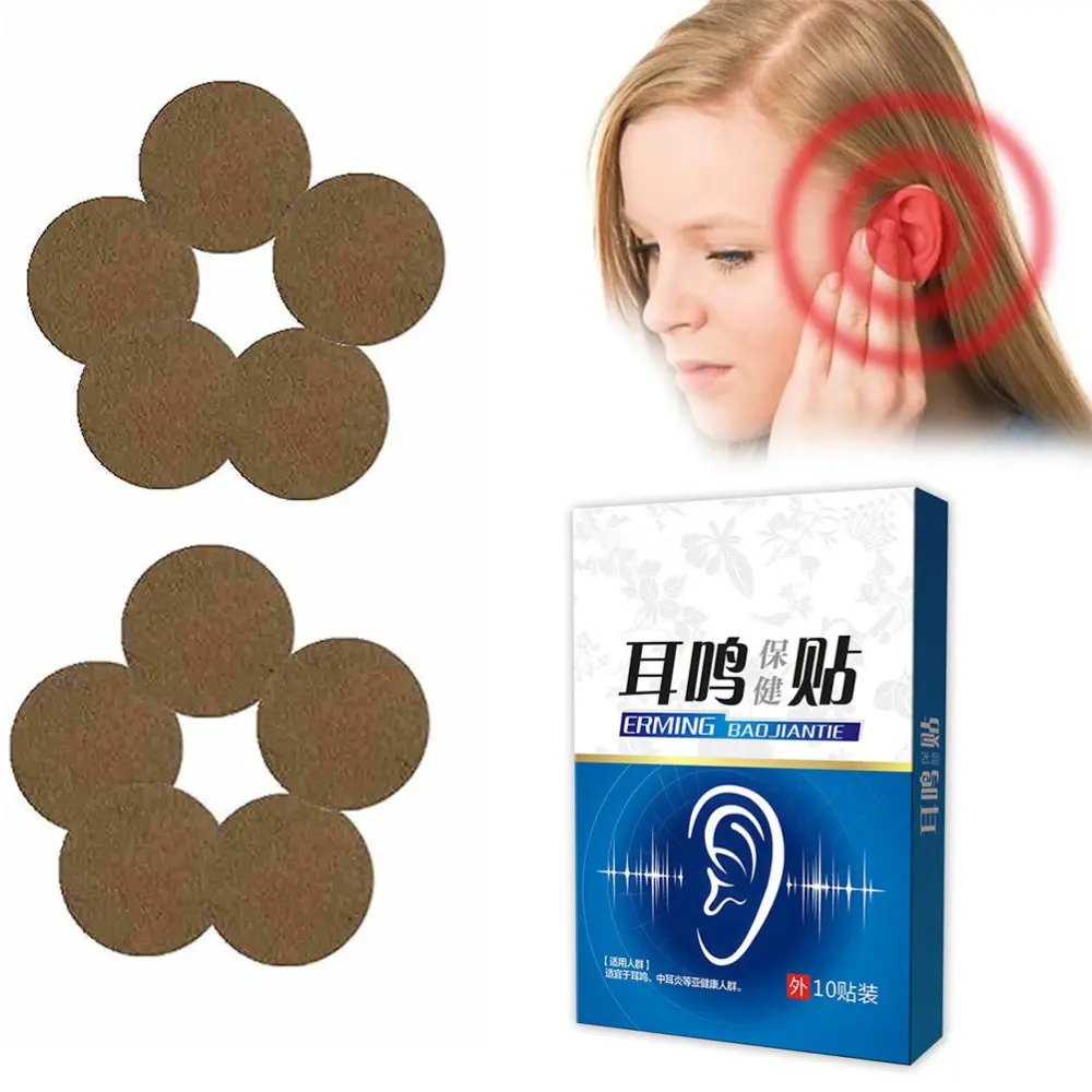 Tinnitus Patch Ear Hearing Loss Sticker Natural Herbal Extract Plaster Health Care