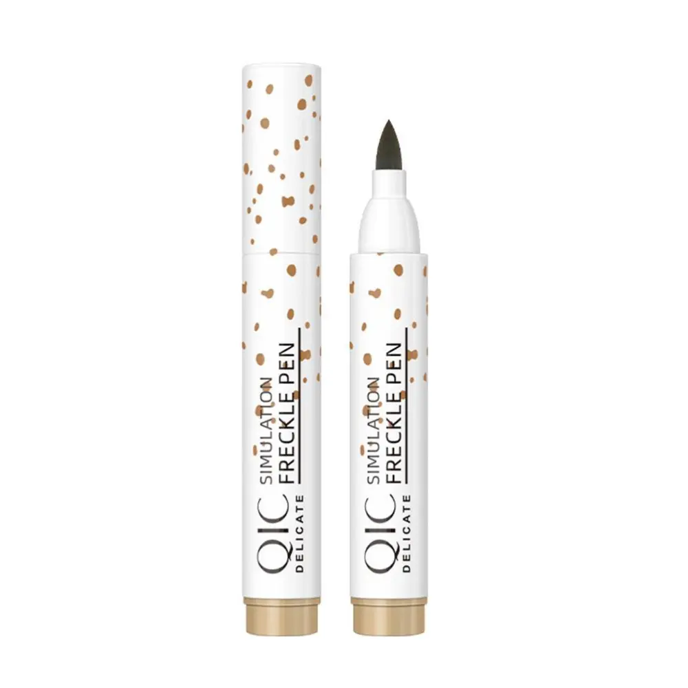 False Freckles Makeup Pen Waterproof Easy Coloring Lifelike Face Soft Dot Spot Freckle Pen Light Brown