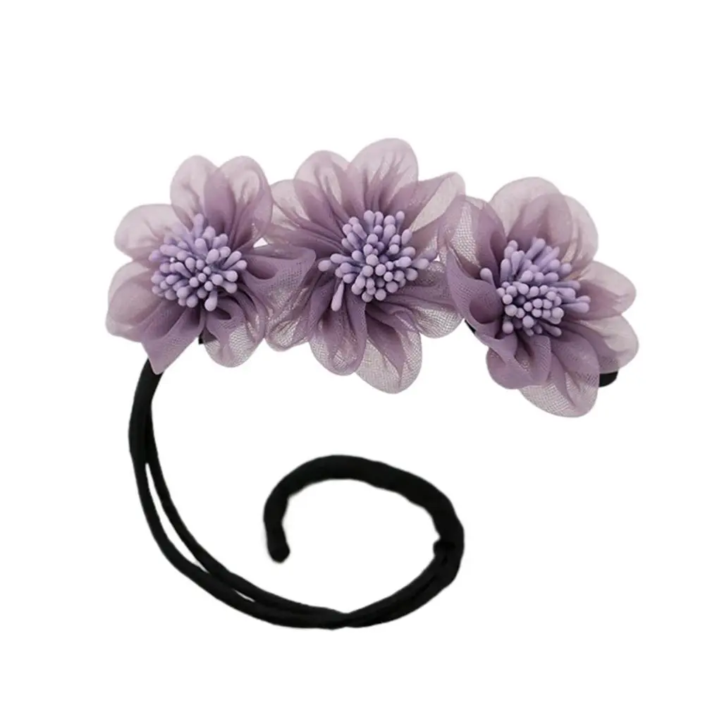 Elegant Bud Hairpin Ladies Hairpin Headband for Dance Party Engagement Wedding Lazy Flower Hairpin