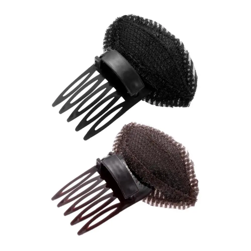 2Pcs Forehead Hair Volume Fluffy Puff Sponge Pad Clip Comb Insert Tool Base DIY Princess Styling Increased Hair Sponge Pad