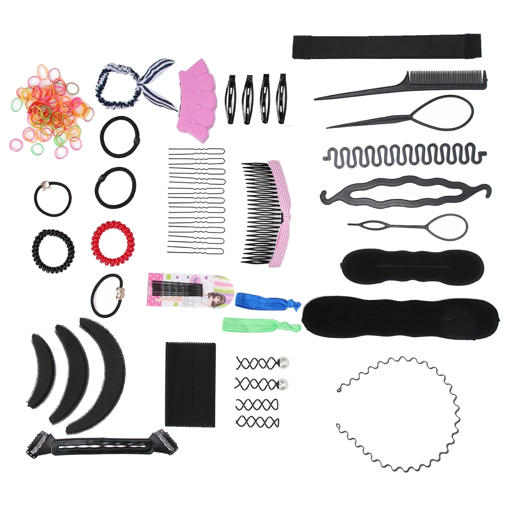 Professional DIY Hair Accessories Pin Clip Tail Comb Hair Braiding Design Styling Tools Kit