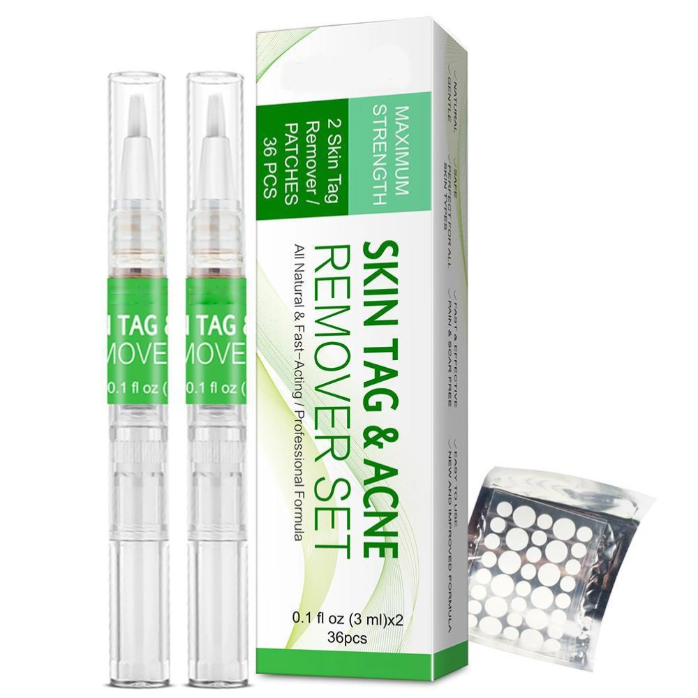 Wart Remover Pens and Warts Removal Pads Mole Removal Pimple Pads Set