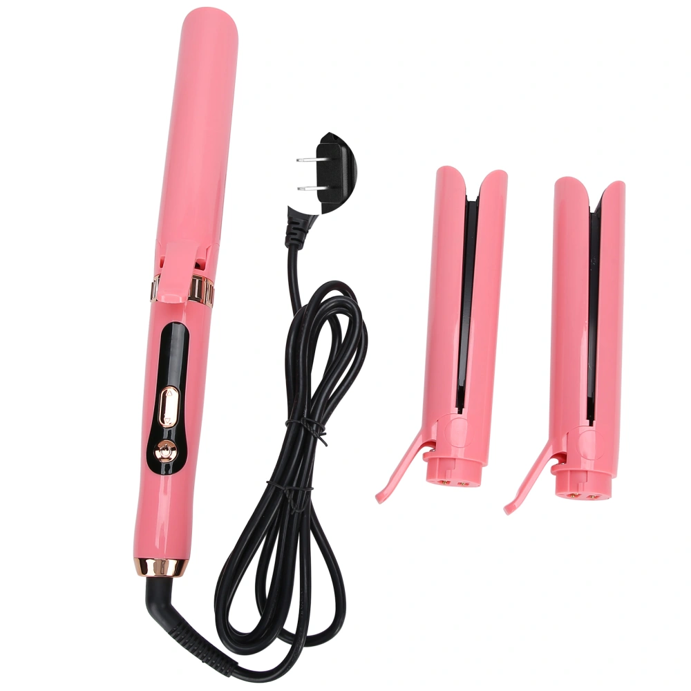 3 In 1 Hair Straightener Electric 3 Replacement Detachable Head Straightening IronUS Plug 110V