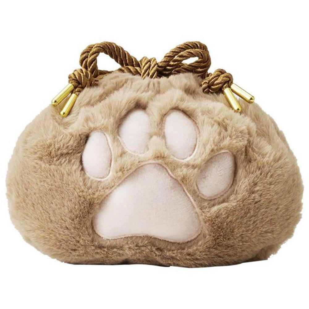 Cute Animal Cat Paw Storage Bag Women Coin Pouch Girl Travel Storage Drawstring Bags Lady Kids Purses Bundle Pocket Festival Gift