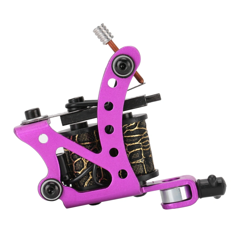 Coil Tattoo Machine Professional Liner Shader Body Tattoo Gun for Beginner TattooistPurple