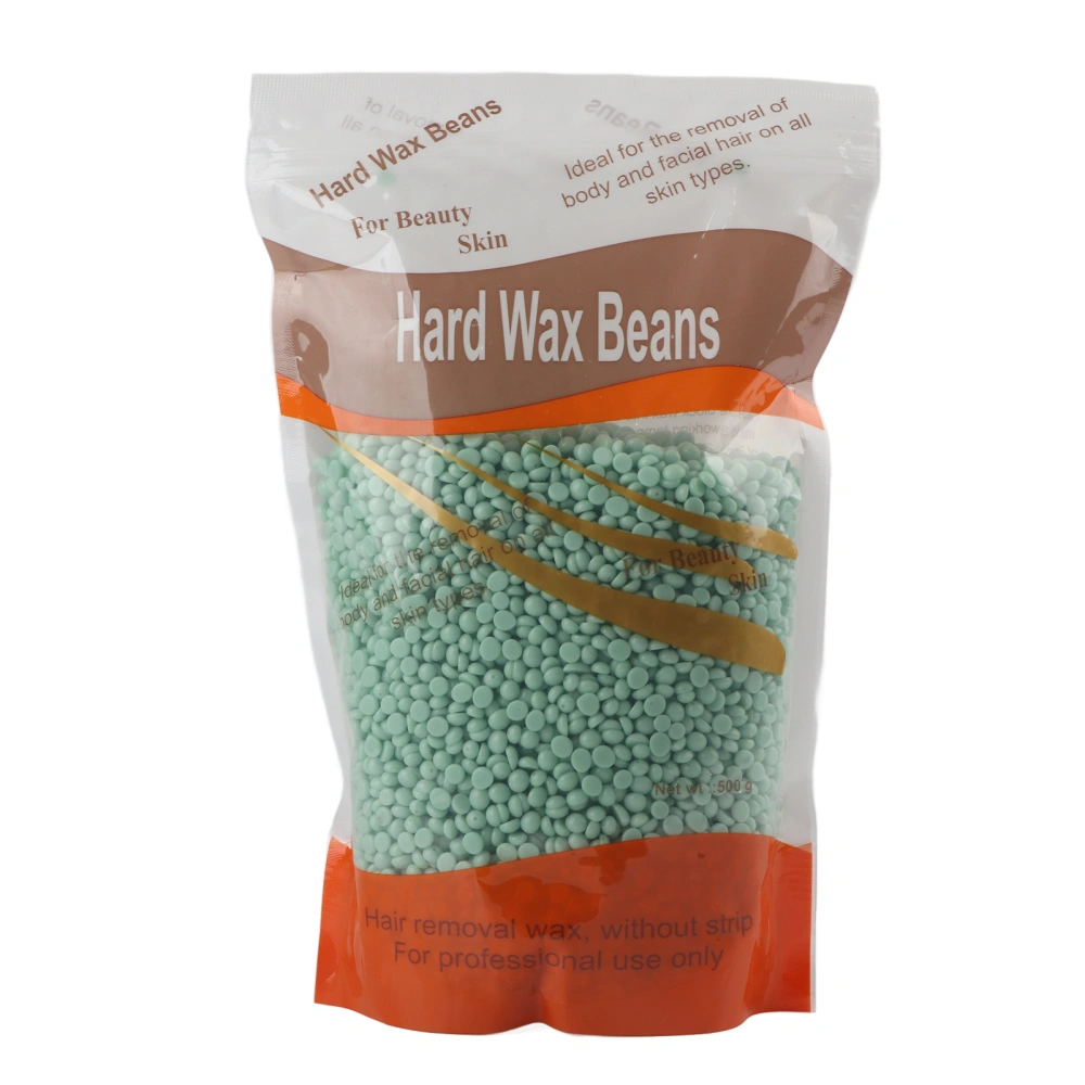 500g Hair Removal Wax Bean Body Hair Removal Wax Bean for Face Leg ArmpitGreen