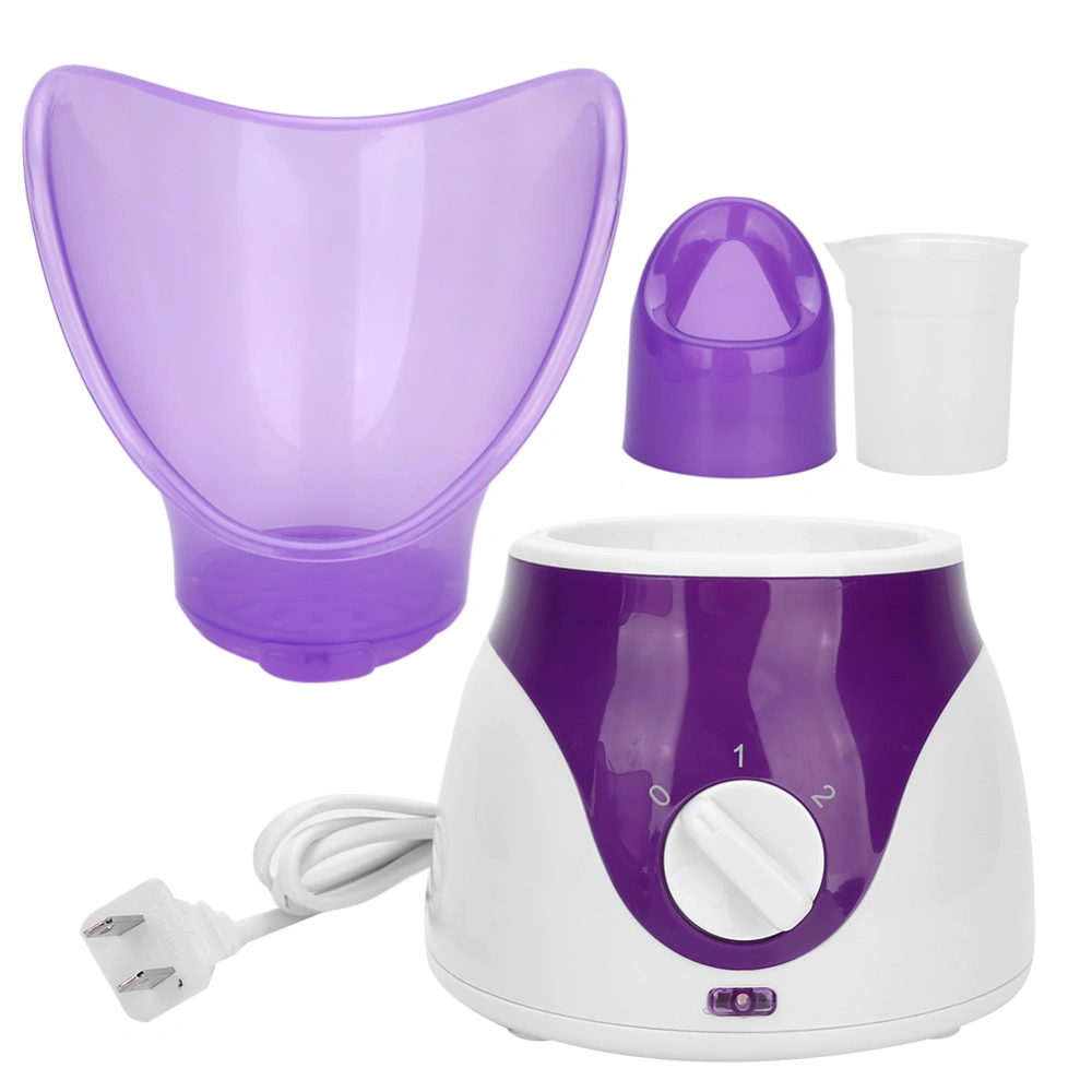 Face Steamer Aromatherapy Humidifier Face Mist Sprayer Moisturizing Face Machine Purple 110-240VUS Plug