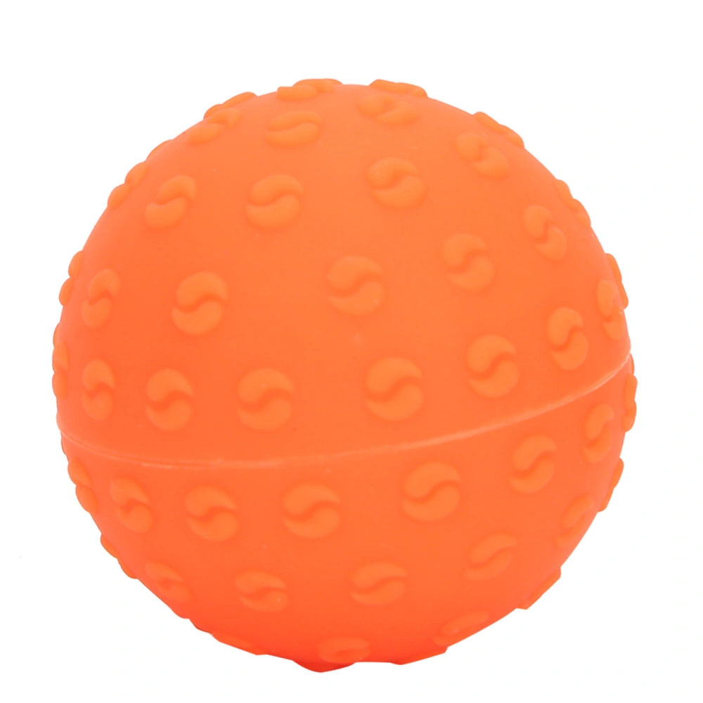 Fascia Massage Ball Silicone Fitness Yoga Exercise Massage Ball for Body Shoulder HandOrange