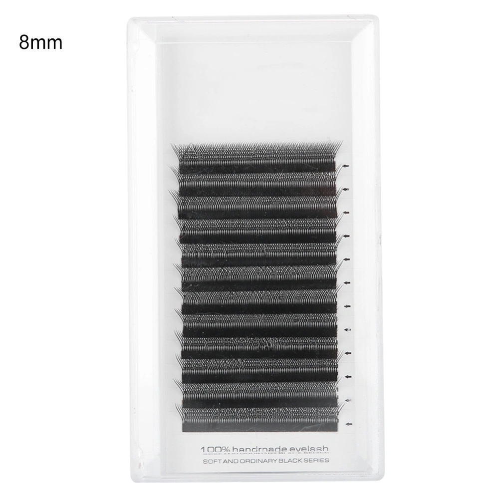 0.07mm W-Shaped False Eyelashes Eyelash Extension Grafting False Lashes (D Curve)8mm