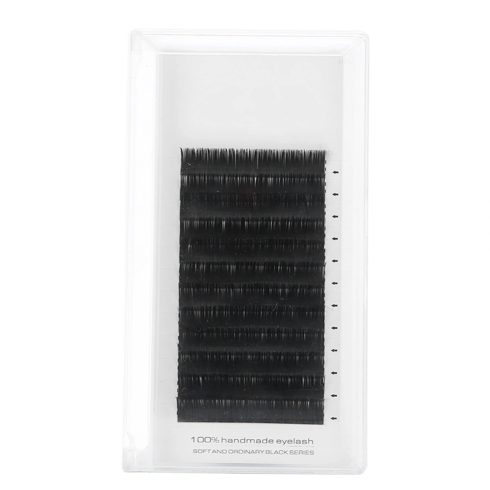 0.20mm Portable Makeup False Eyelashes Eyelash Extension Grafting False Lashes (D Curve)12mm