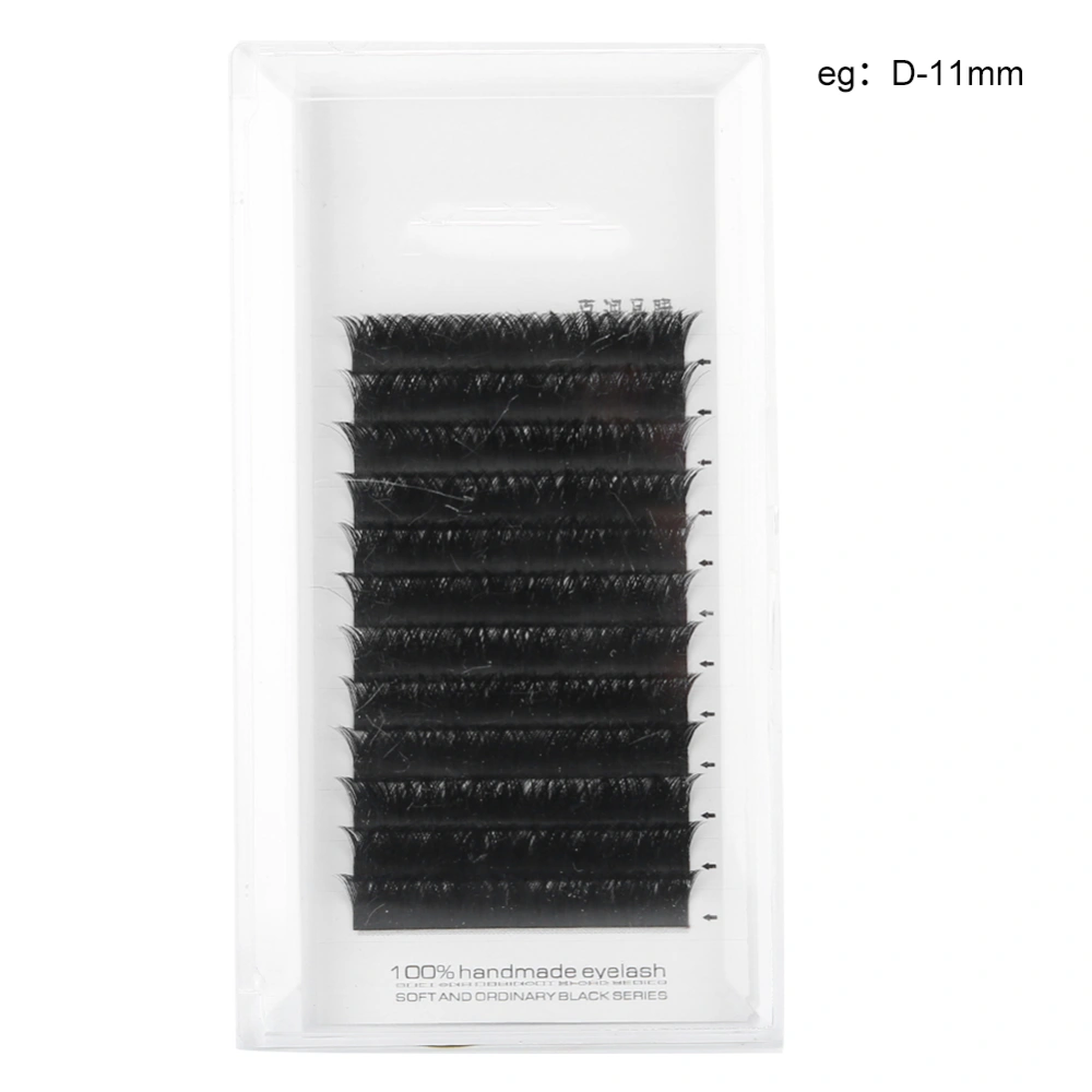 0.05mm V shaped Dense False Eyelashes Eyelash Extension Grafting False Lashes (D Type)(11mm )