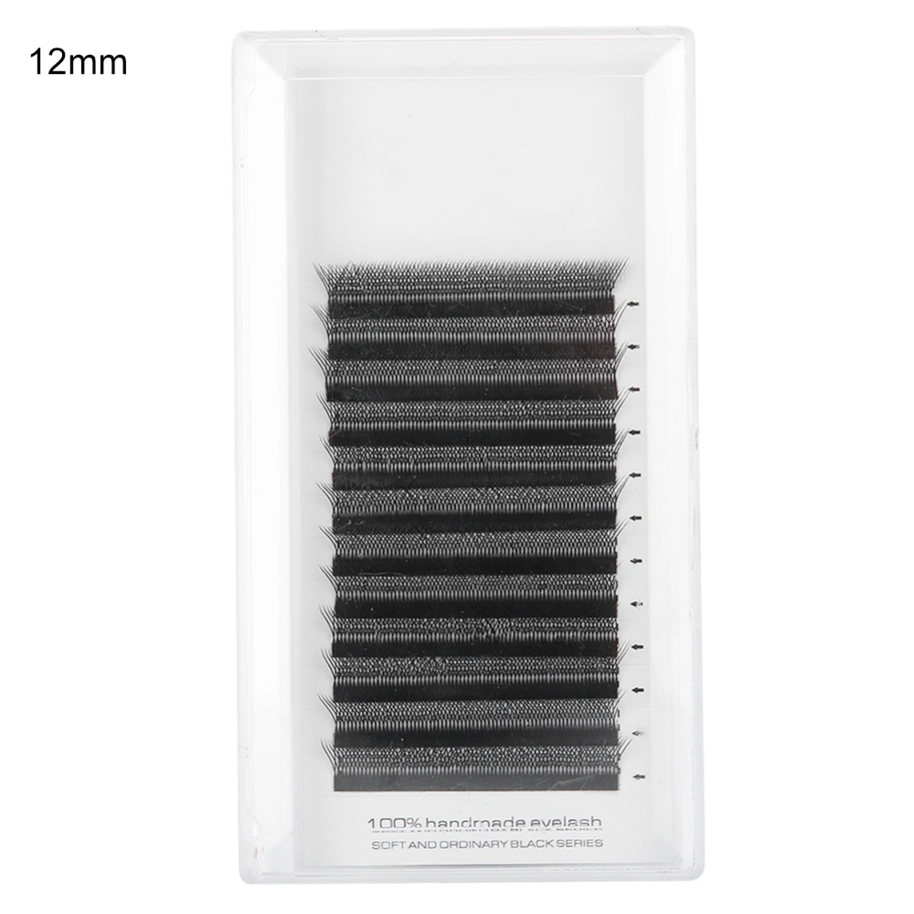 0.07mm W shaped False Eyelashes Eyelash Extension Grafting False Lashes (C Curve)(12mm )