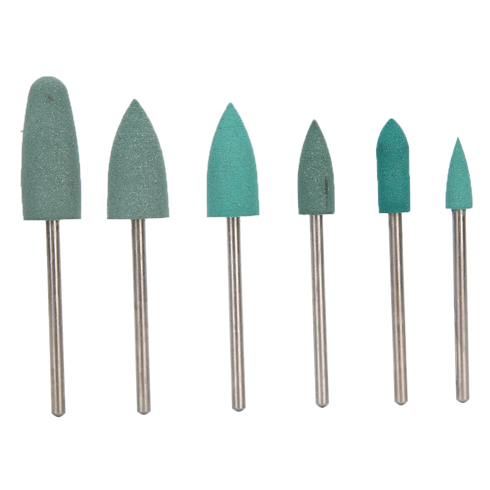 6pcs Nail Drill Bit Nail Art Drill Manicure Grinding Head Nail Polishing Bits Accessory01