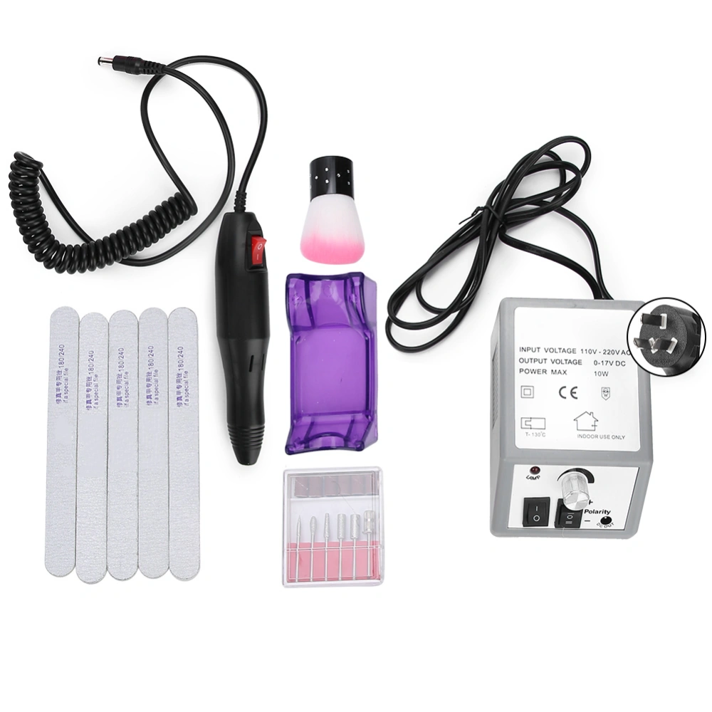 20000RPM Professional Nail Drill Machine Electric Nail Grinding Polisher Manicure ToolAU Plug 110-240V