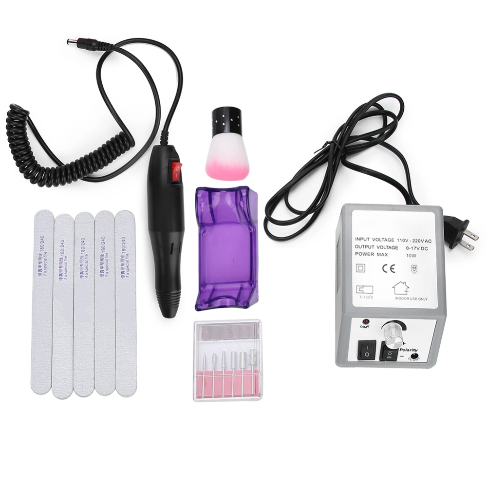 20000RPM Professional Nail Drill Machine Electric Nail Grinding Polisher Manicure ToolUS Plug 110-240V